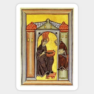 Saint Hildegard of Bingen Vision - from Scivias by Hildegard von Bingen Sticker